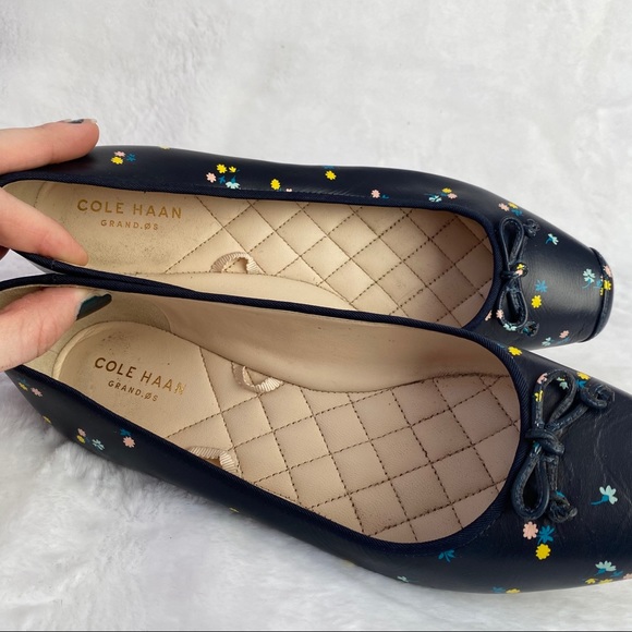 cole haan navy flats